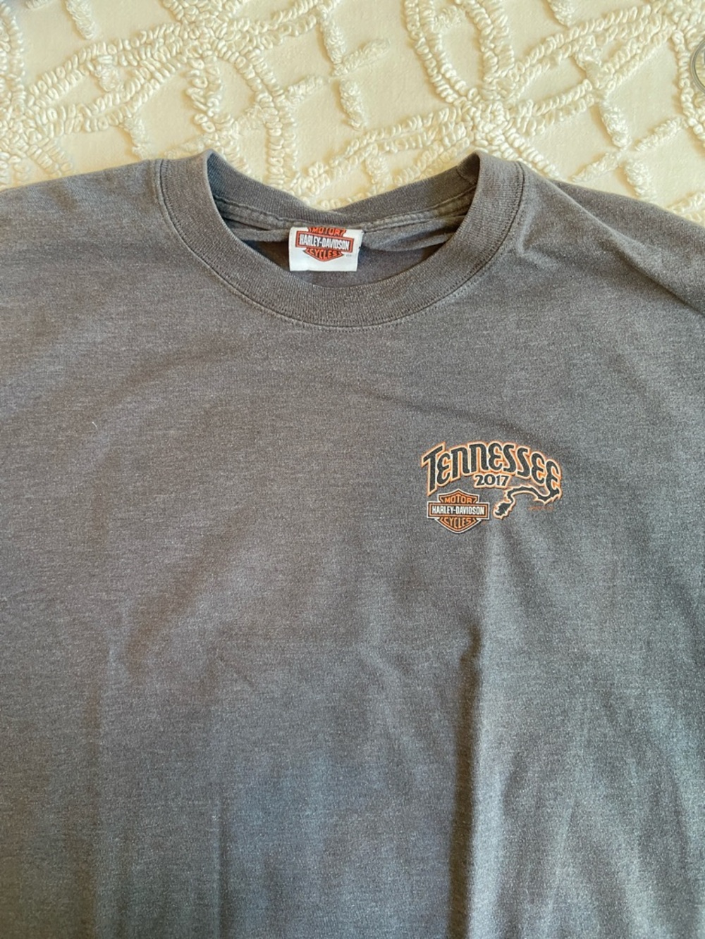 Harley-Davidson Gray Short-Sleeve Tennessee 2017 Tee